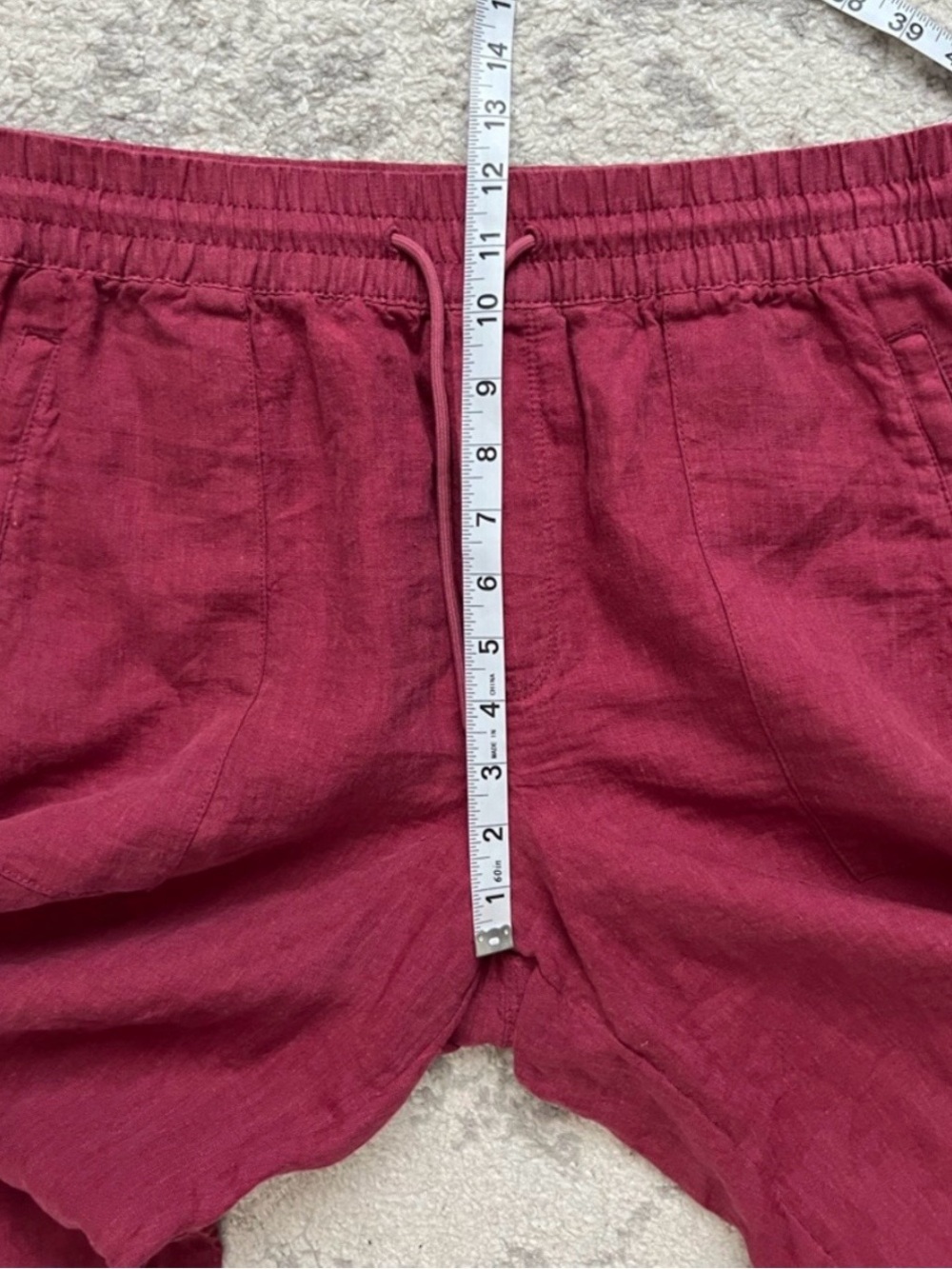 Athleta Retreat Linen Wide Leg Pant Raspberry Pink Dopamine Feminine NWOT - Picture 9 of 11